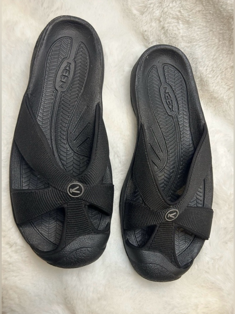 Keen/As New Women's Black Slip-On Sandal Sz 8